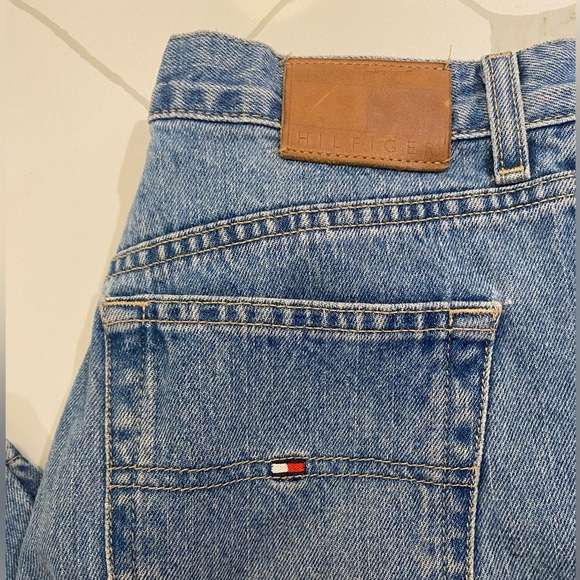 Vintage Tommy Hilfiger Tommy Jeans wide leg mid rise 100% cotton denim - Picture 2 of 5